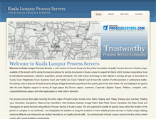 Tablet Screenshot of kualalumpurprocessservers.com